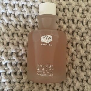 Full sz. Whamisa Organic Flowers Deep Ruch Toner, 5.2 oz.